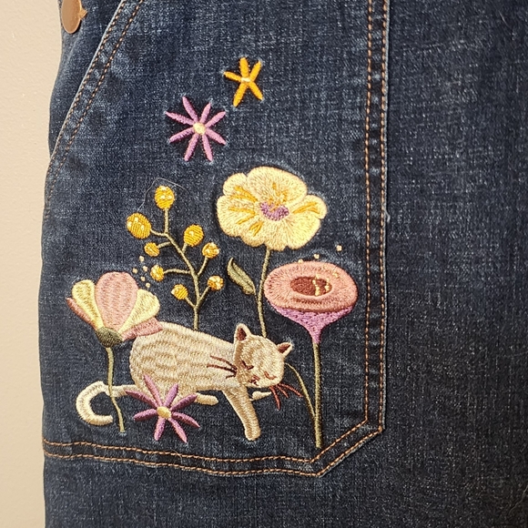 ModCloth x Princess Highway Embroidered Overalls - Picture 5 of 10